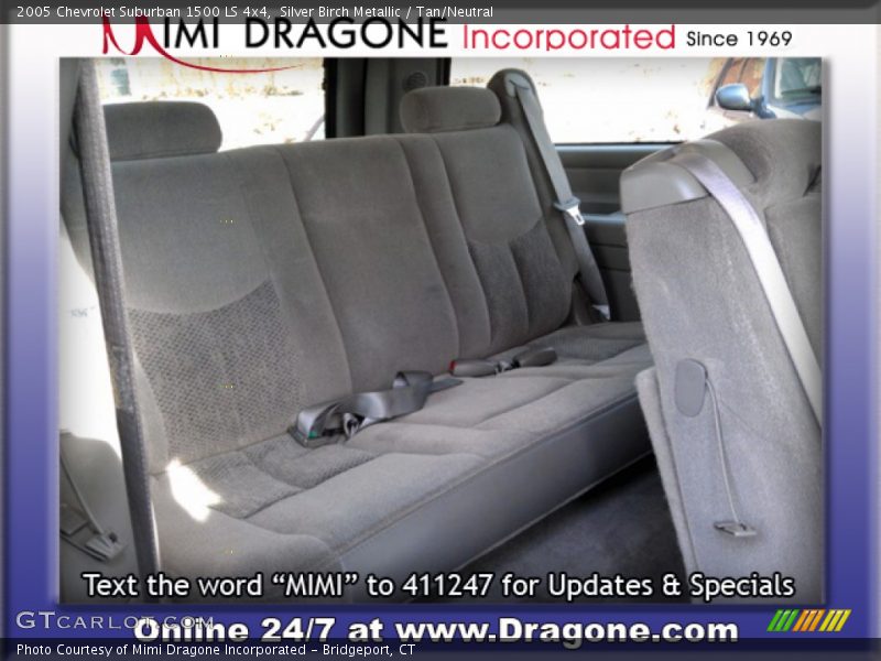Silver Birch Metallic / Tan/Neutral 2005 Chevrolet Suburban 1500 LS 4x4