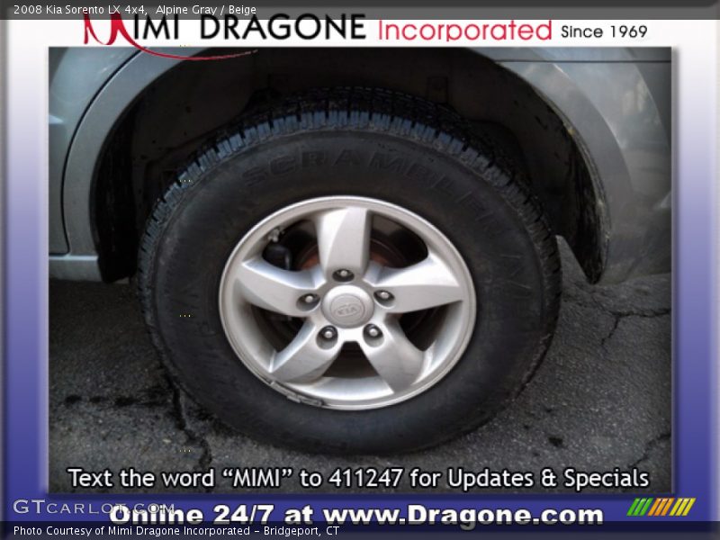 Alpine Gray / Beige 2008 Kia Sorento LX 4x4