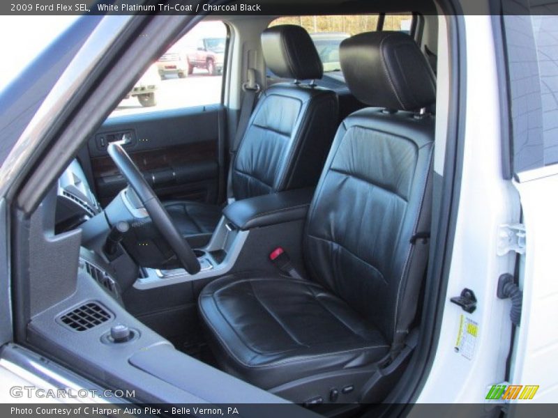 White Platinum Tri-Coat / Charcoal Black 2009 Ford Flex SEL