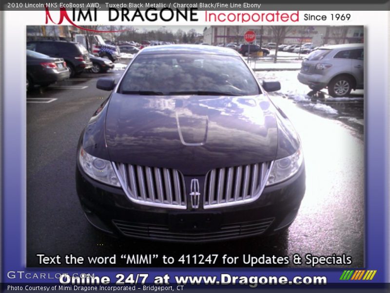 Tuxedo Black Metallic / Charcoal Black/Fine Line Ebony 2010 Lincoln MKS EcoBoost AWD