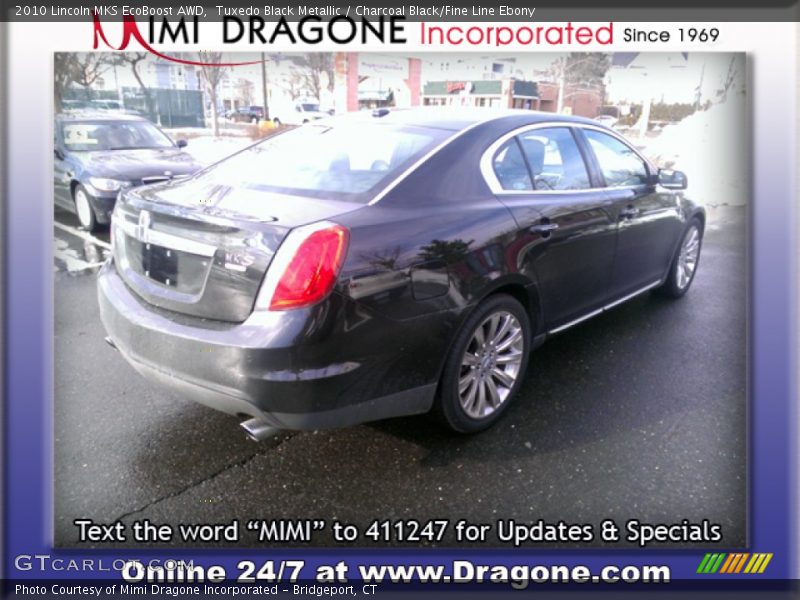 Tuxedo Black Metallic / Charcoal Black/Fine Line Ebony 2010 Lincoln MKS EcoBoost AWD