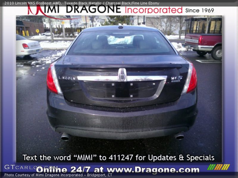 Tuxedo Black Metallic / Charcoal Black/Fine Line Ebony 2010 Lincoln MKS EcoBoost AWD