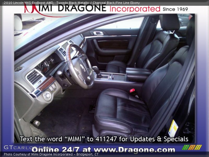 Tuxedo Black Metallic / Charcoal Black/Fine Line Ebony 2010 Lincoln MKS EcoBoost AWD