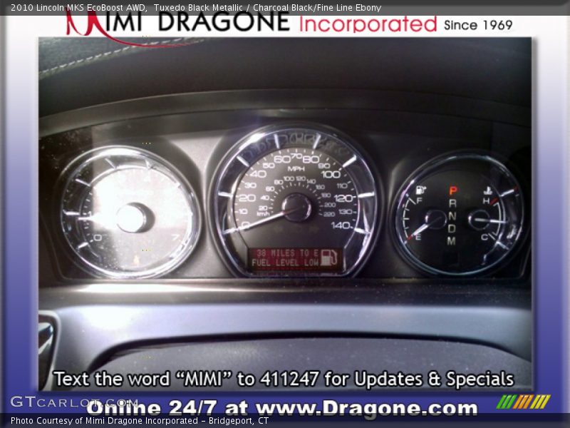 Tuxedo Black Metallic / Charcoal Black/Fine Line Ebony 2010 Lincoln MKS EcoBoost AWD