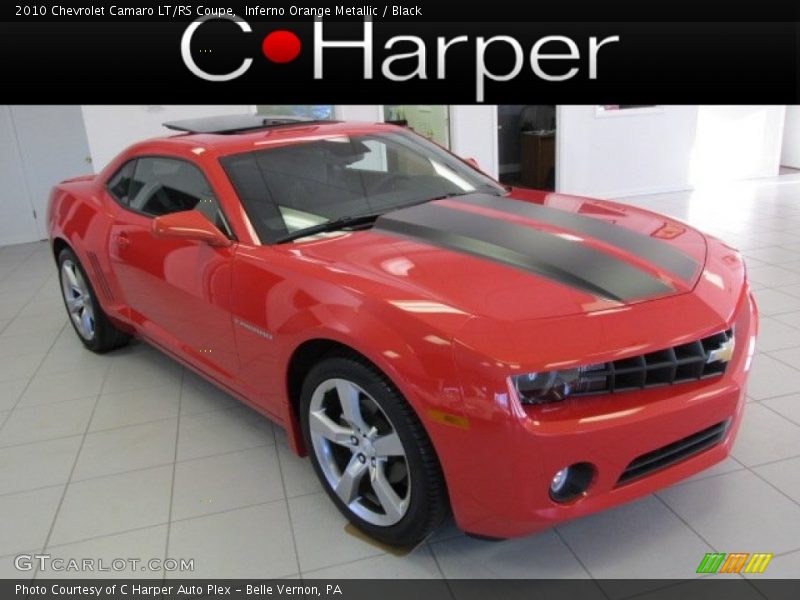 Inferno Orange Metallic / Black 2010 Chevrolet Camaro LT/RS Coupe
