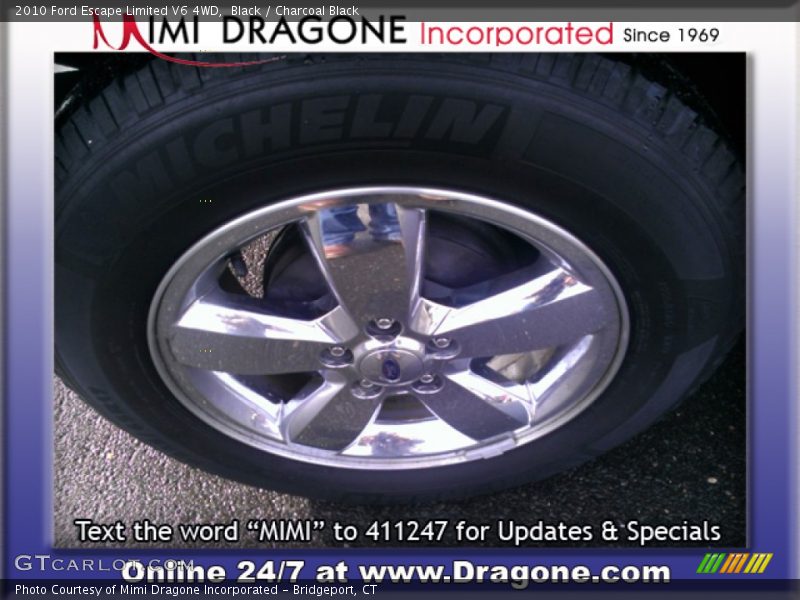 Black / Charcoal Black 2010 Ford Escape Limited V6 4WD