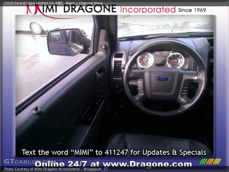 Black / Charcoal Black 2010 Ford Escape Limited V6 4WD