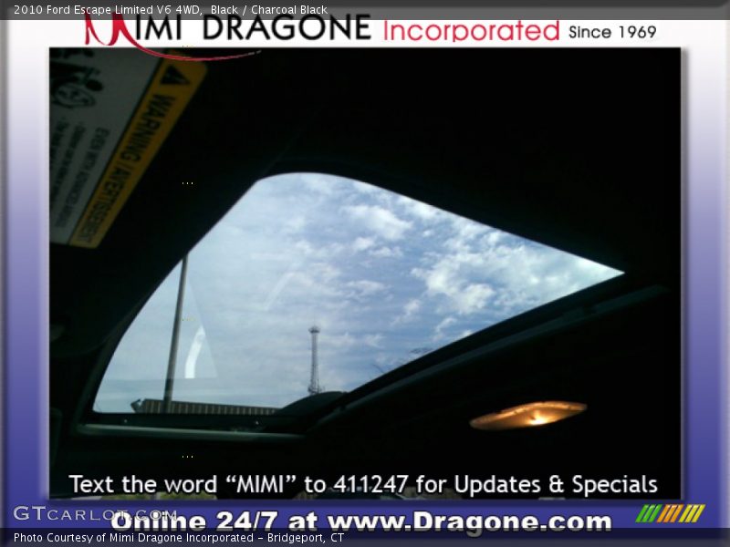 Black / Charcoal Black 2010 Ford Escape Limited V6 4WD