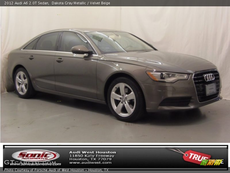 Dakota Gray Metallic / Velvet Beige 2012 Audi A6 2.0T Sedan