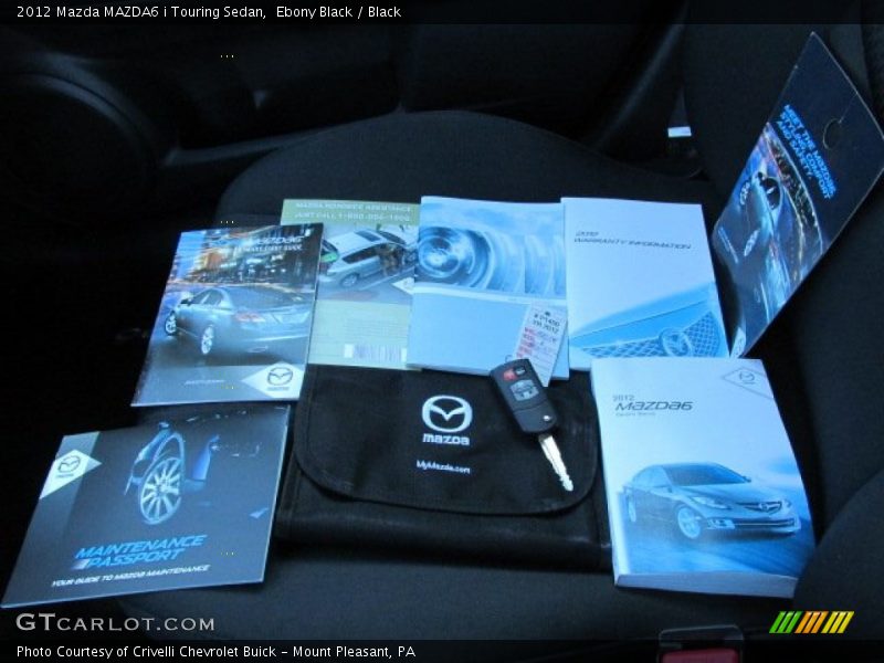 Ebony Black / Black 2012 Mazda MAZDA6 i Touring Sedan