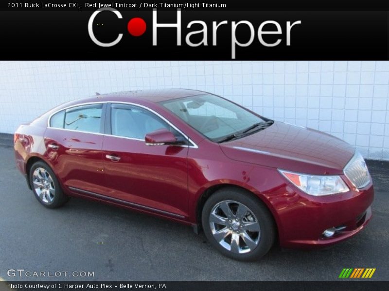Red Jewel Tintcoat / Dark Titanium/Light Titanium 2011 Buick LaCrosse CXL