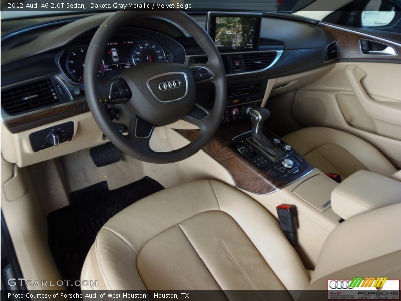 Dakota Gray Metallic / Velvet Beige 2012 Audi A6 2.0T Sedan