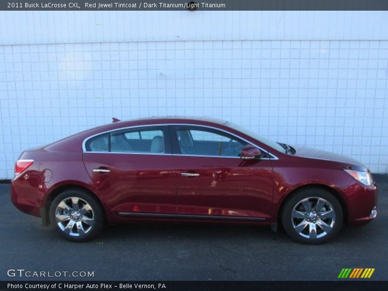 Red Jewel Tintcoat / Dark Titanium/Light Titanium 2011 Buick LaCrosse CXL