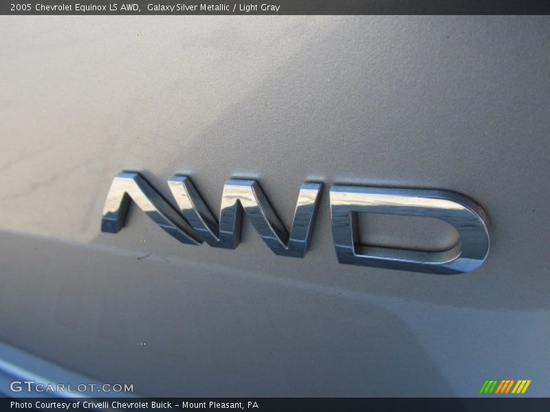 Galaxy Silver Metallic / Light Gray 2005 Chevrolet Equinox LS AWD