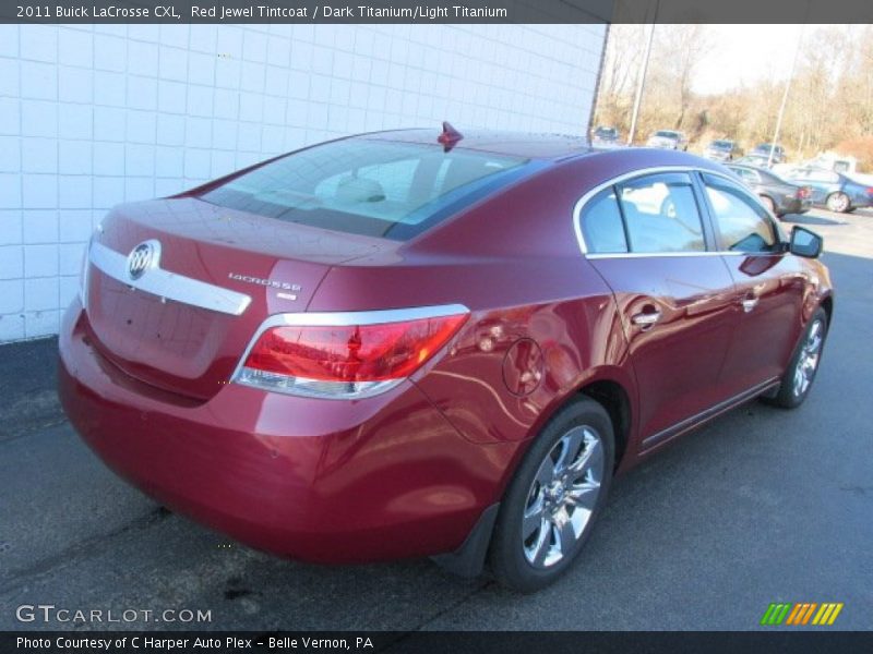 Red Jewel Tintcoat / Dark Titanium/Light Titanium 2011 Buick LaCrosse CXL