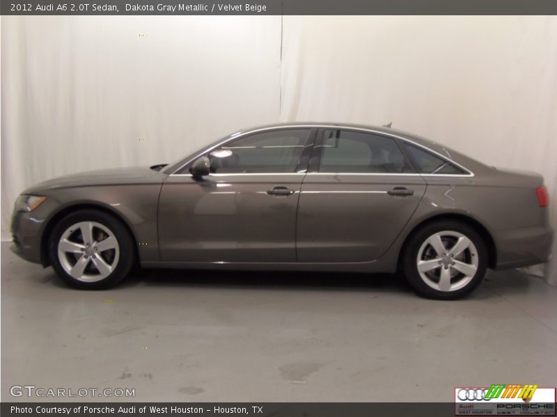 Dakota Gray Metallic / Velvet Beige 2012 Audi A6 2.0T Sedan