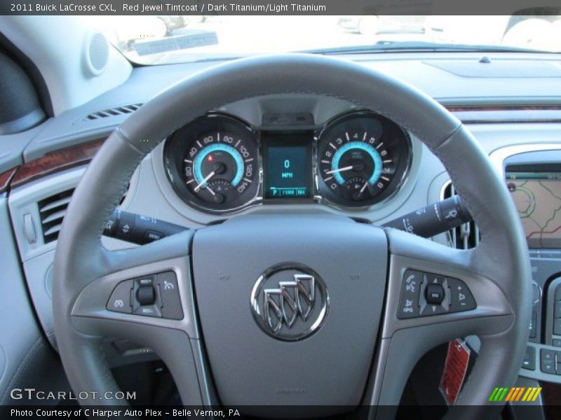 Red Jewel Tintcoat / Dark Titanium/Light Titanium 2011 Buick LaCrosse CXL