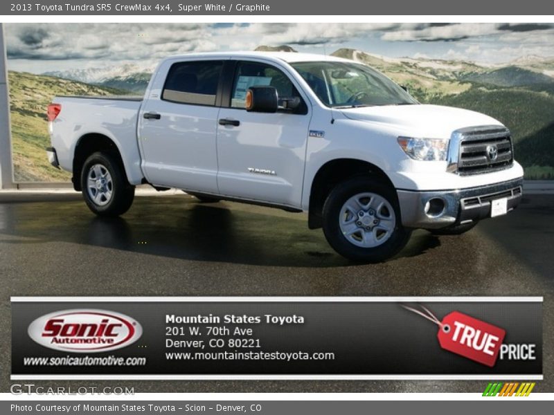 Super White / Graphite 2013 Toyota Tundra SR5 CrewMax 4x4