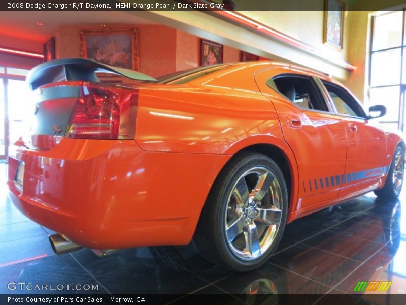 HEMI Orange Pearl / Dark Slate Gray 2008 Dodge Charger R/T Daytona