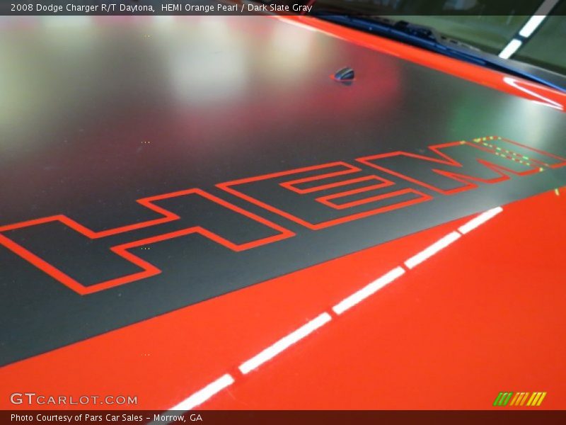 HEMI Orange Pearl / Dark Slate Gray 2008 Dodge Charger R/T Daytona