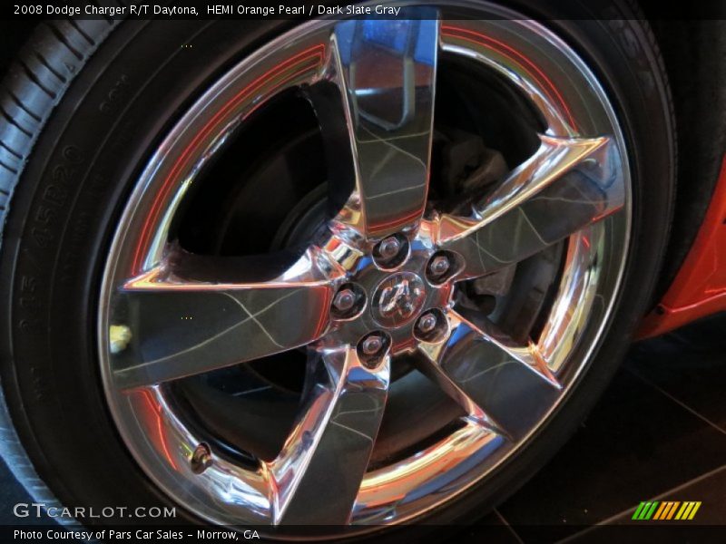 HEMI Orange Pearl / Dark Slate Gray 2008 Dodge Charger R/T Daytona