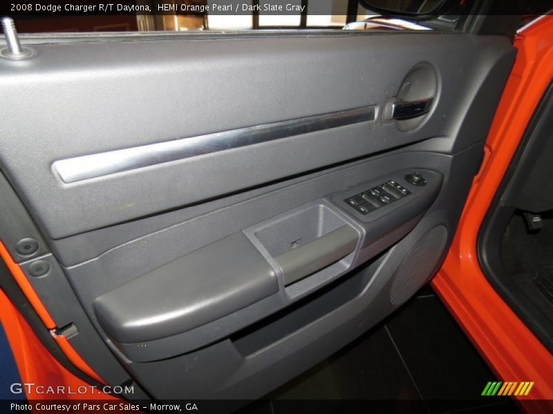 HEMI Orange Pearl / Dark Slate Gray 2008 Dodge Charger R/T Daytona