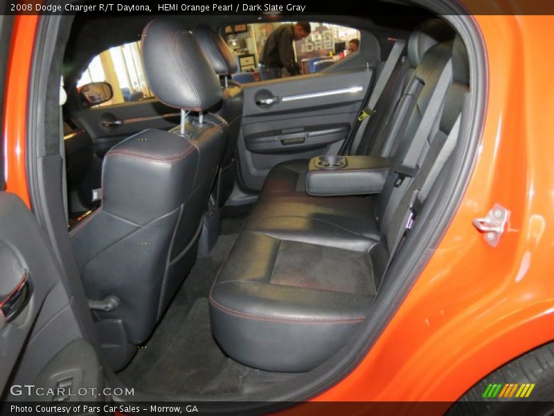 HEMI Orange Pearl / Dark Slate Gray 2008 Dodge Charger R/T Daytona