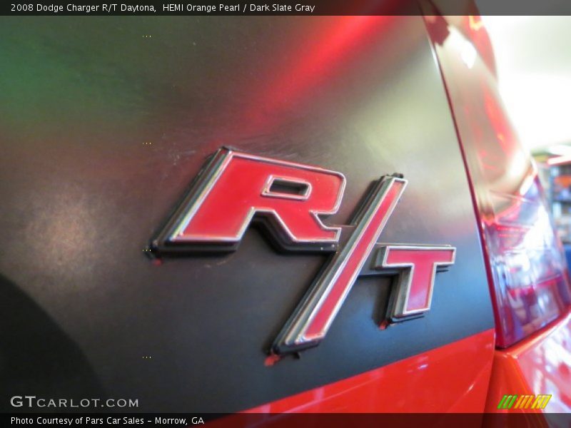 HEMI Orange Pearl / Dark Slate Gray 2008 Dodge Charger R/T Daytona