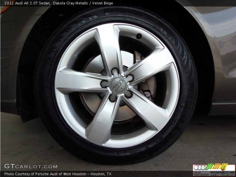 Dakota Gray Metallic / Velvet Beige 2012 Audi A6 2.0T Sedan