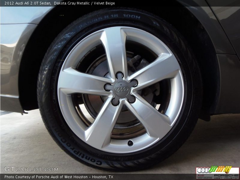 Dakota Gray Metallic / Velvet Beige 2012 Audi A6 2.0T Sedan