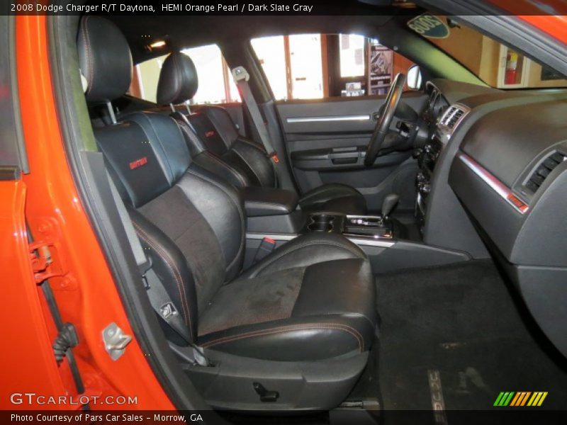 HEMI Orange Pearl / Dark Slate Gray 2008 Dodge Charger R/T Daytona