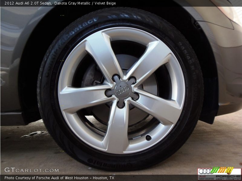 Dakota Gray Metallic / Velvet Beige 2012 Audi A6 2.0T Sedan