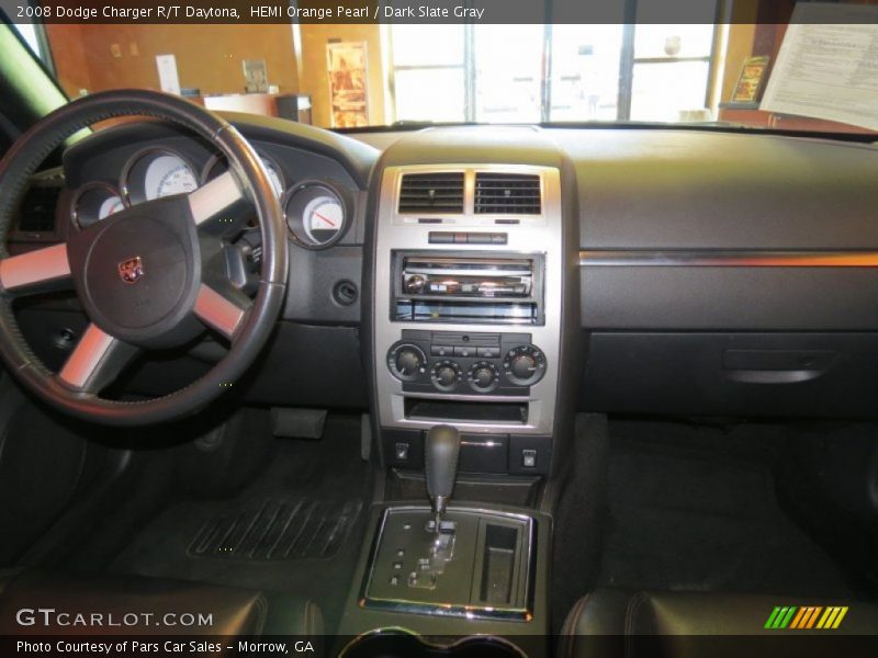 HEMI Orange Pearl / Dark Slate Gray 2008 Dodge Charger R/T Daytona
