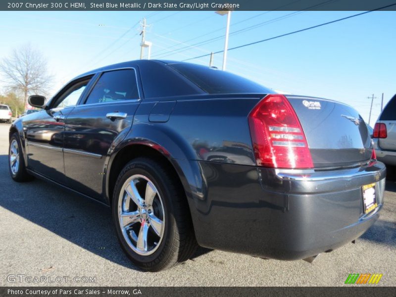 Steel Blue Metallic / Dark Slate Gray/Light Graystone 2007 Chrysler 300 C HEMI