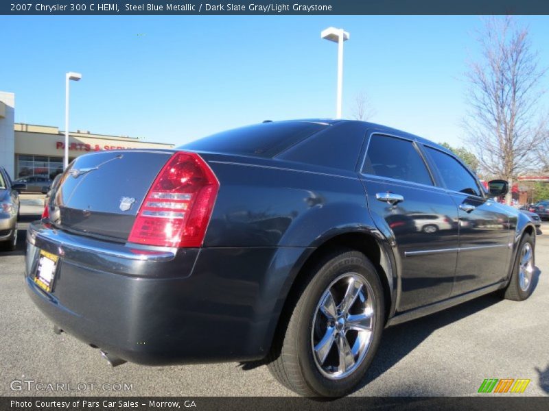 Steel Blue Metallic / Dark Slate Gray/Light Graystone 2007 Chrysler 300 C HEMI