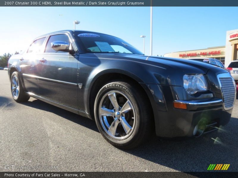 Steel Blue Metallic / Dark Slate Gray/Light Graystone 2007 Chrysler 300 C HEMI