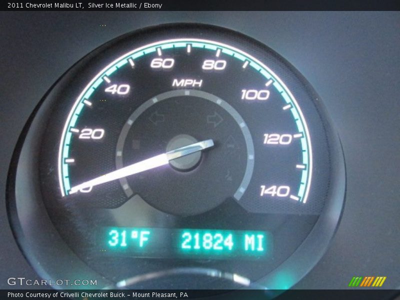 Silver Ice Metallic / Ebony 2011 Chevrolet Malibu LT