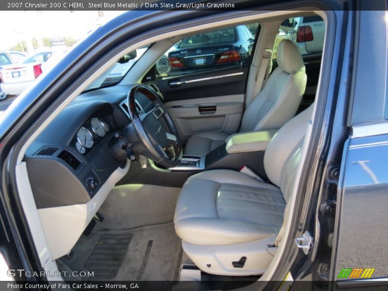 Steel Blue Metallic / Dark Slate Gray/Light Graystone 2007 Chrysler 300 C HEMI