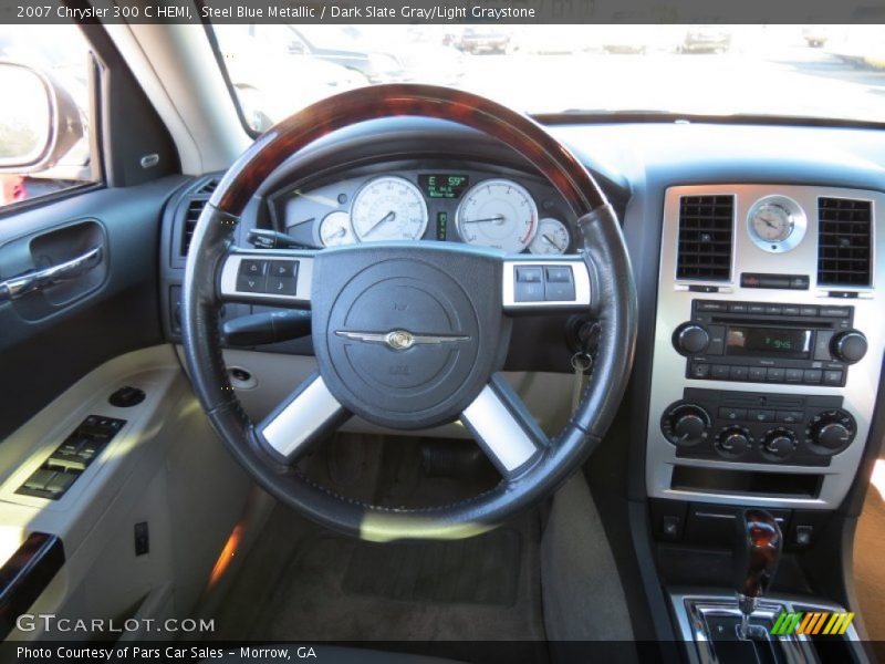 Steel Blue Metallic / Dark Slate Gray/Light Graystone 2007 Chrysler 300 C HEMI