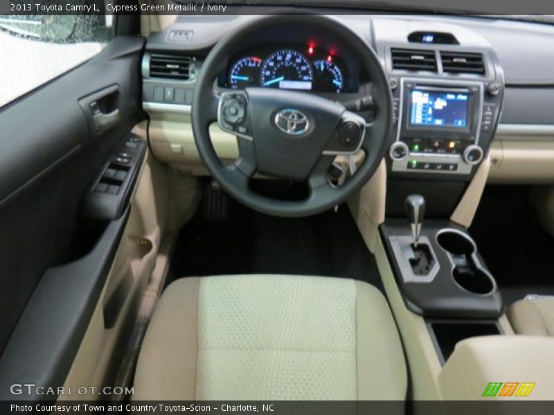 Cypress Green Metallic / Ivory 2013 Toyota Camry L