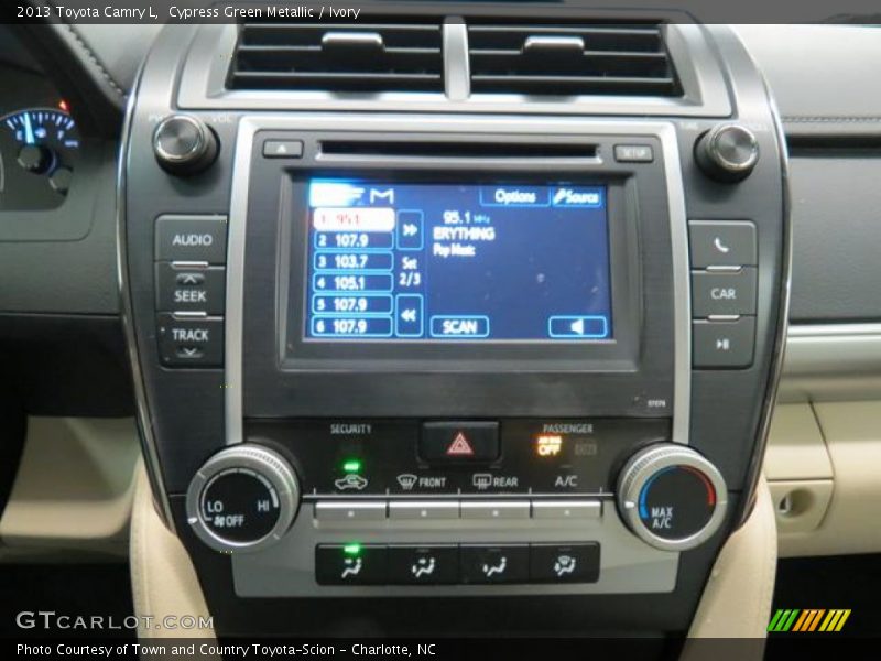 Cypress Green Metallic / Ivory 2013 Toyota Camry L