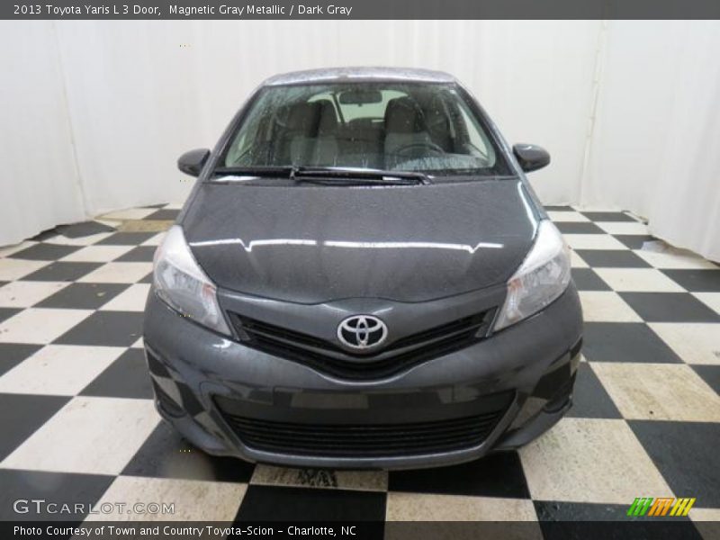 Magnetic Gray Metallic / Dark Gray 2013 Toyota Yaris L 3 Door