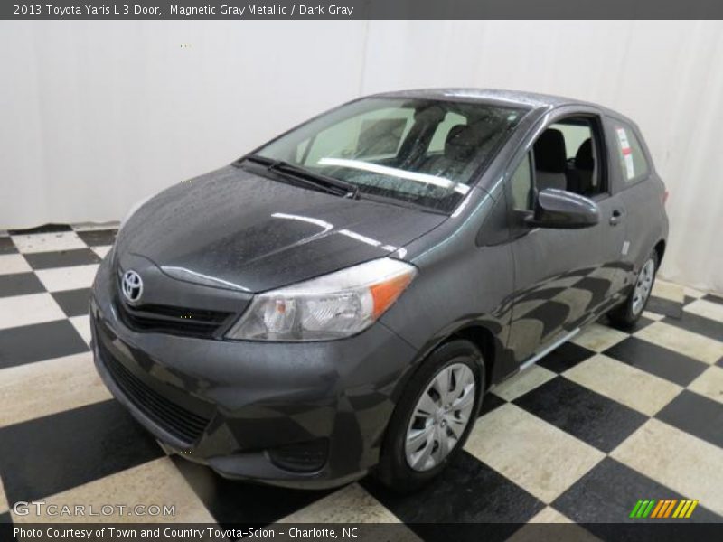 Magnetic Gray Metallic / Dark Gray 2013 Toyota Yaris L 3 Door