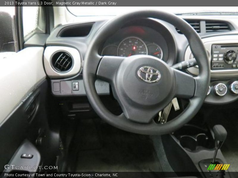 Magnetic Gray Metallic / Dark Gray 2013 Toyota Yaris L 3 Door