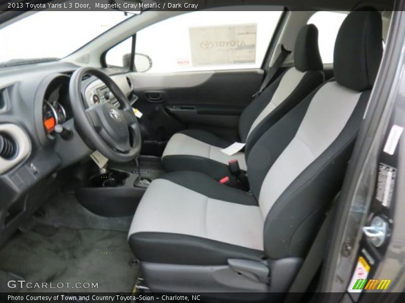  2013 Yaris L 3 Door Dark Gray Interior