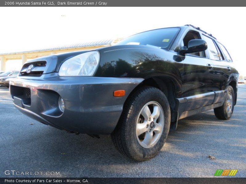 Dark Emerald Green / Gray 2006 Hyundai Santa Fe GLS