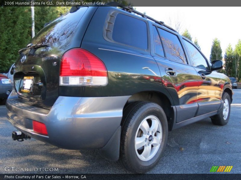 Dark Emerald Green / Gray 2006 Hyundai Santa Fe GLS