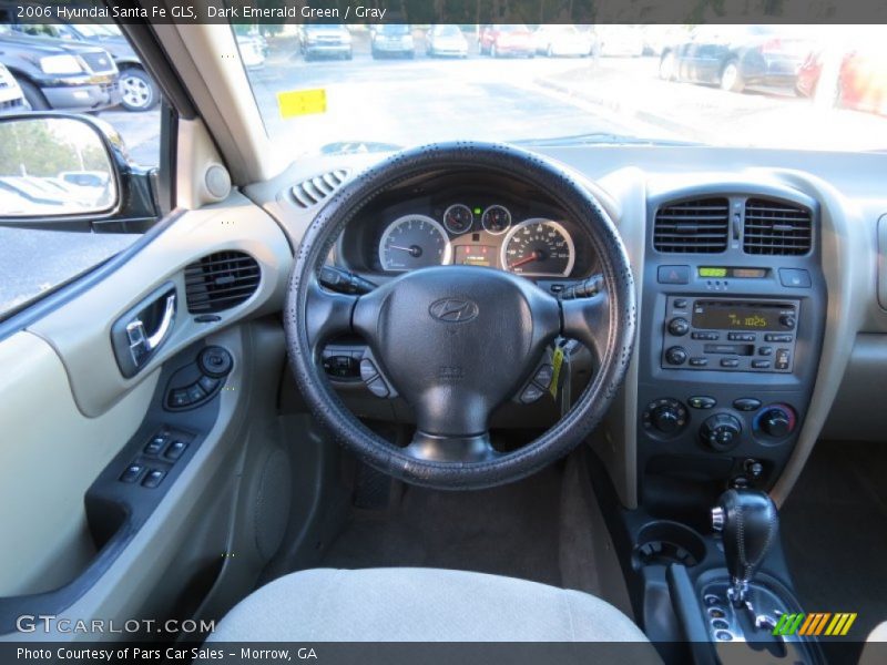 Dark Emerald Green / Gray 2006 Hyundai Santa Fe GLS
