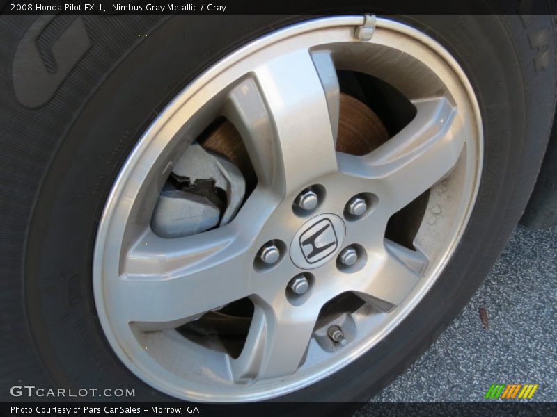 Nimbus Gray Metallic / Gray 2008 Honda Pilot EX-L