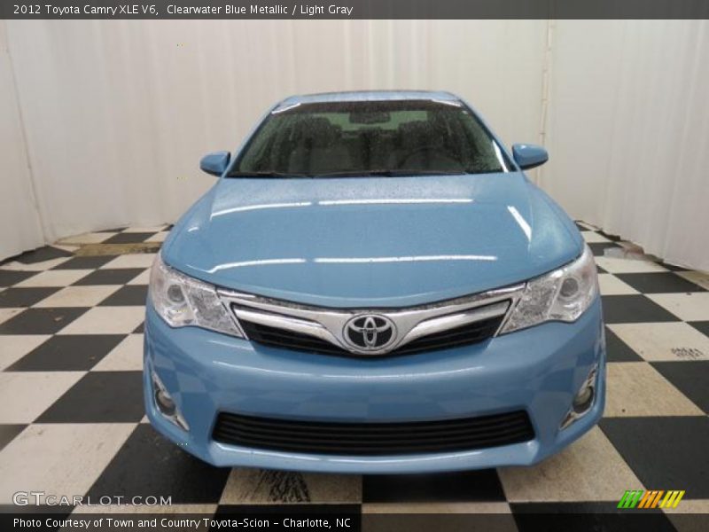 Clearwater Blue Metallic / Light Gray 2012 Toyota Camry XLE V6